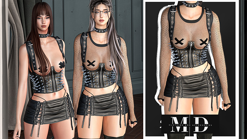 Sexy gothic set with spikes ❤️