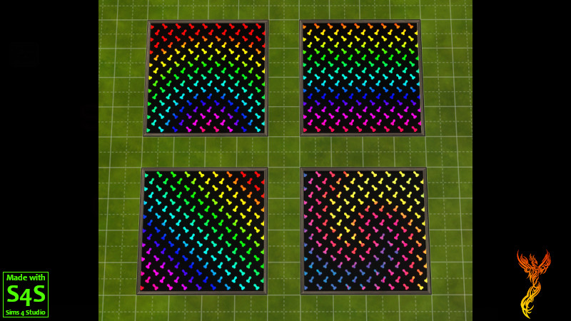 Rainbow Adult-Themed Dance Floors - Animated and Static Versions