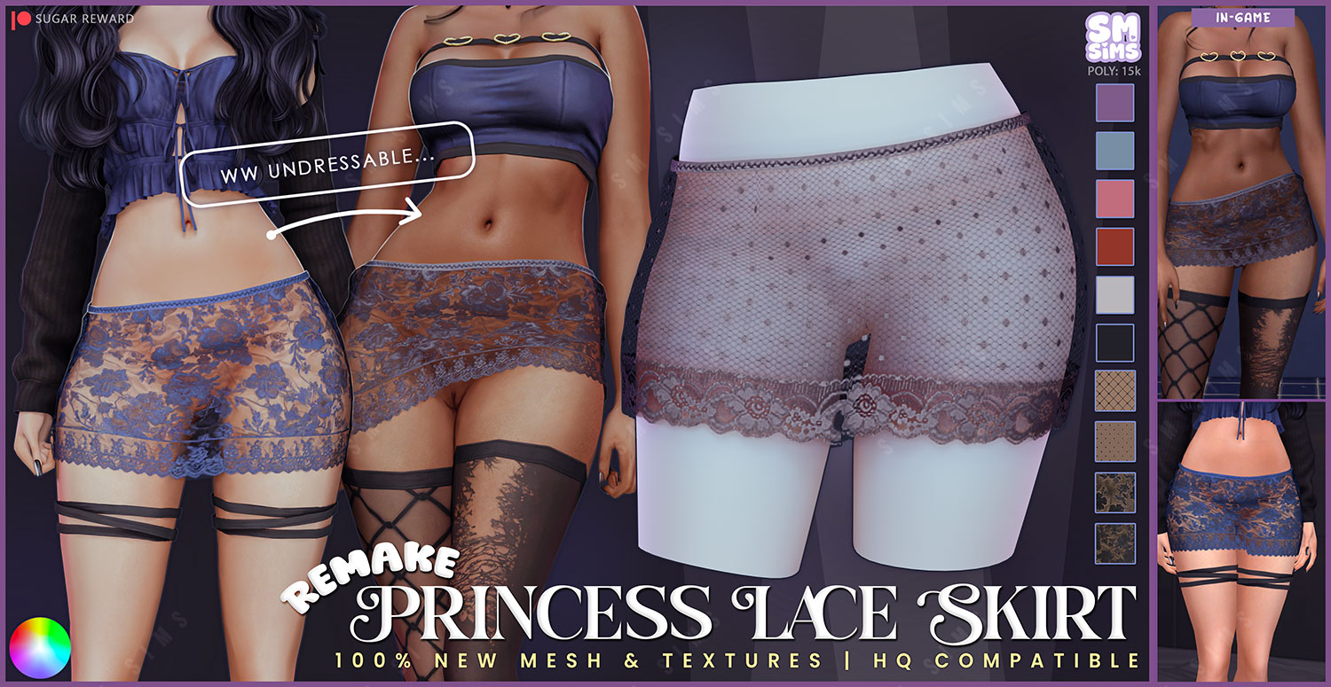 SMSims_princesslaceskirtremake