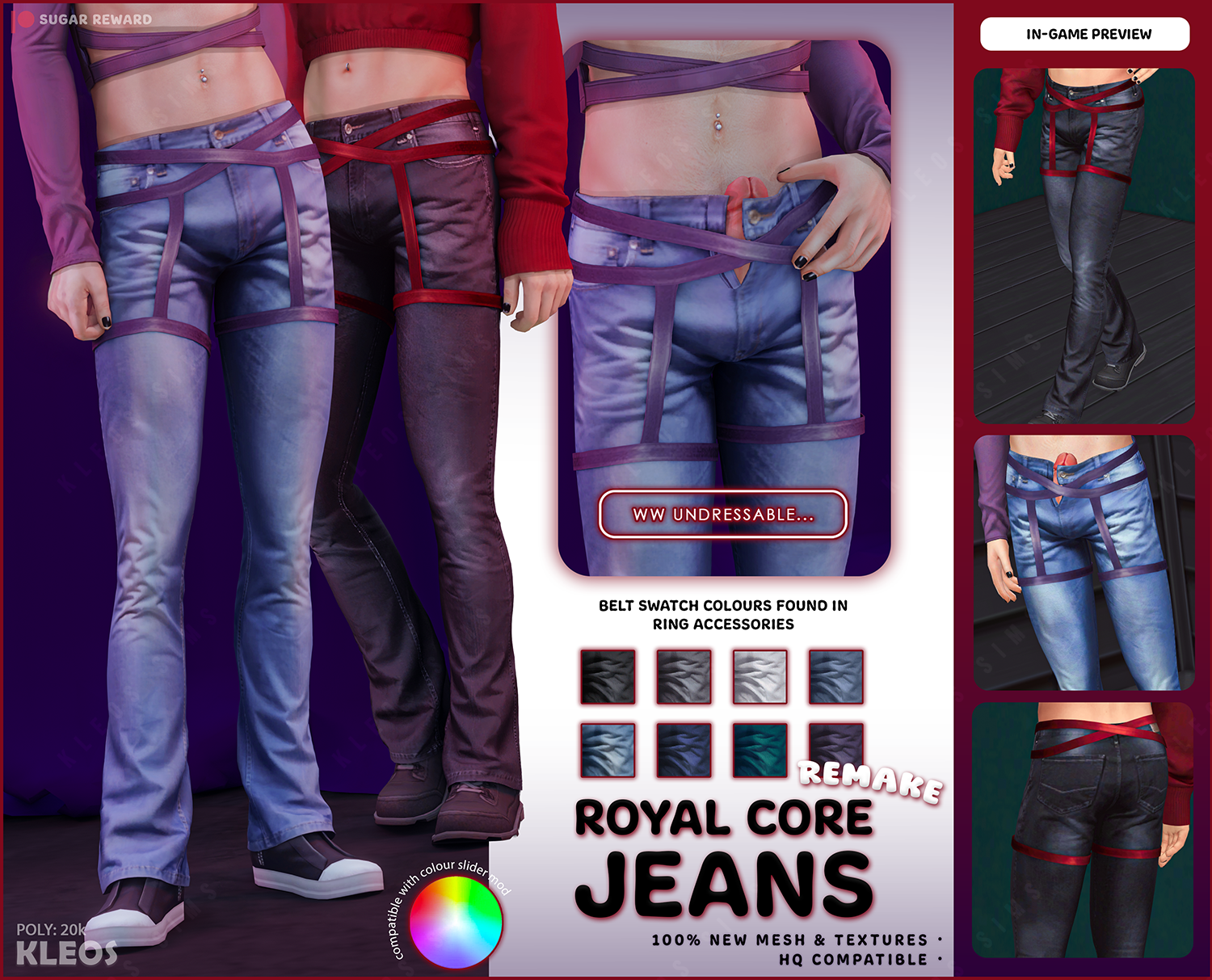 Royal Core Jeans REMAKE ~UNDRESSABLE~