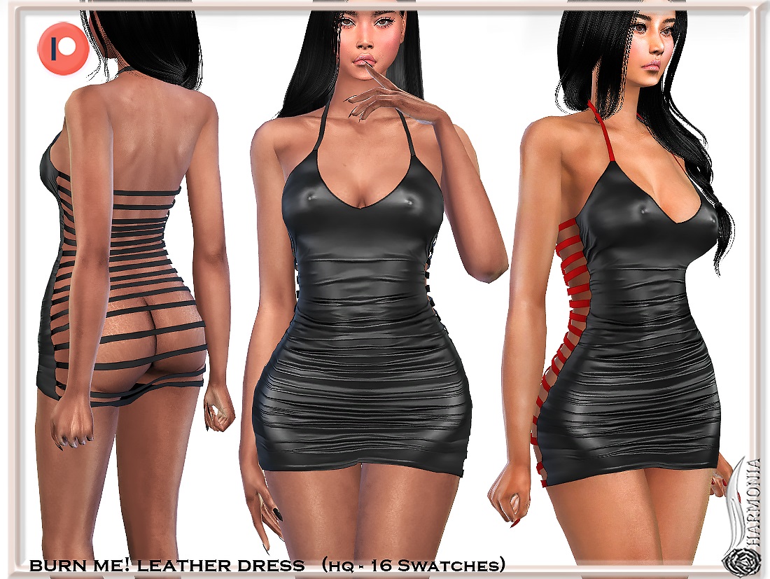 🔥BURN ME! LEATHER DRESS