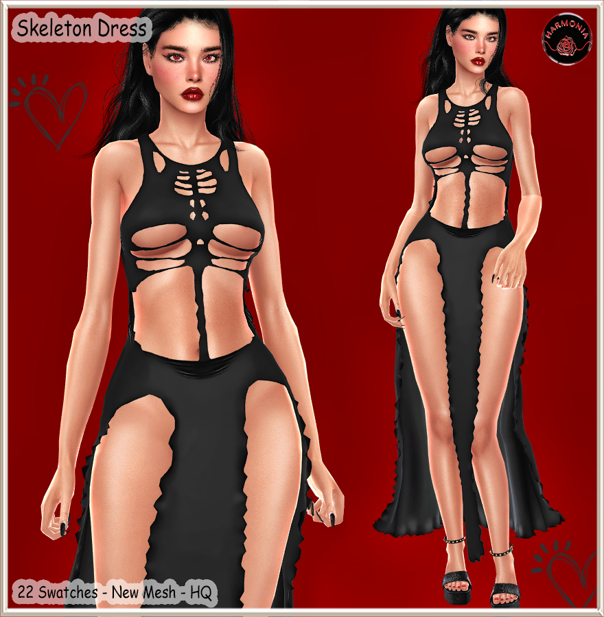 Harmonia_PTR_HalloweenSkeletonDress