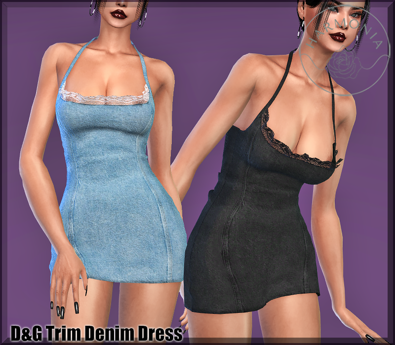 💙D&G Lace Trim Dress