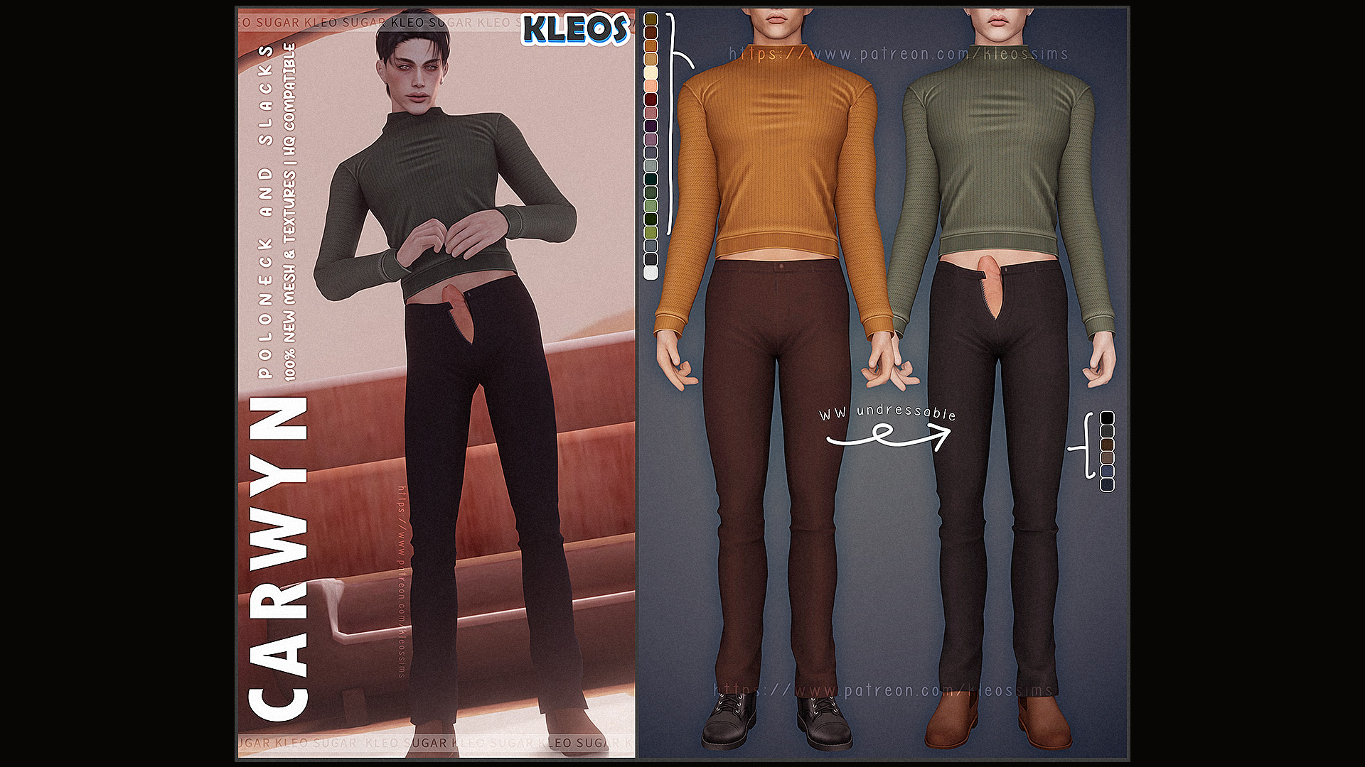 Carwyn | Polo Neck & Slacks ~Undressable~