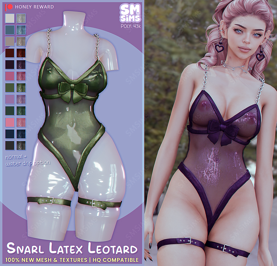 Snarl Latex Leotard