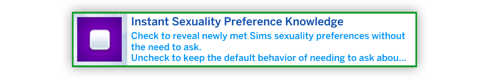 preferences